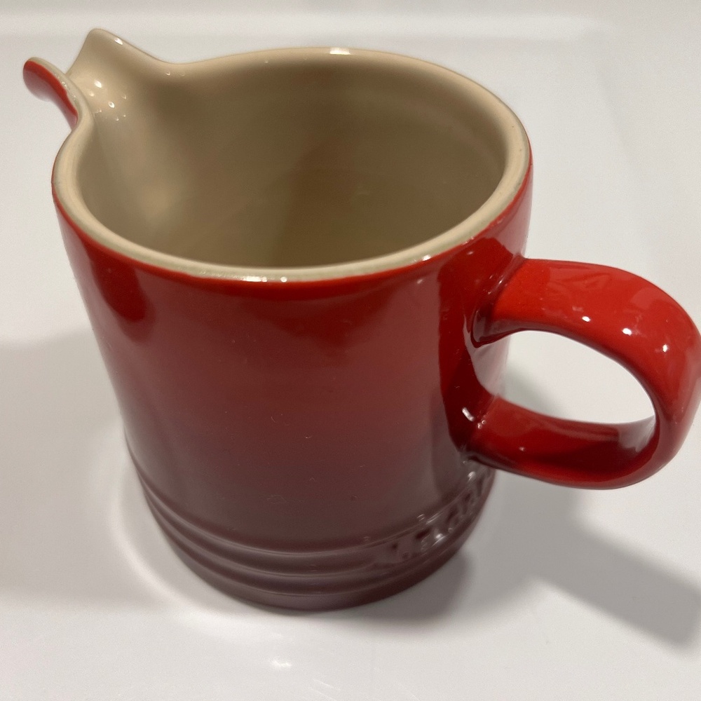 Le Creuset milk dispenser and butter crock bottom